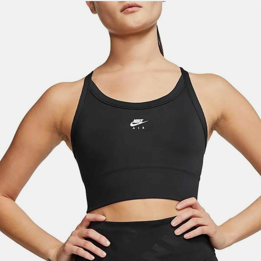 Nike Air Women's Swoosh Padded Black Sports Bra